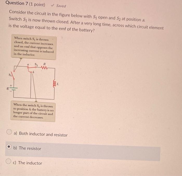 Solved Consider the circuit in the figure below with S1 open | Chegg.com