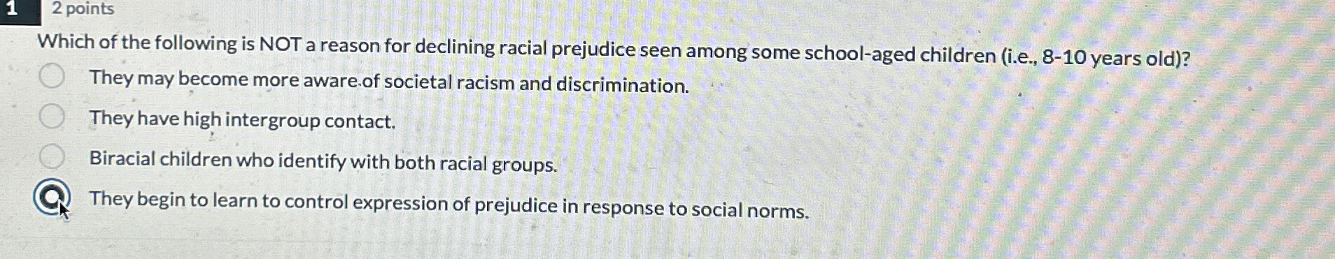 Solved Which of the following is NOT a reason for declining | Chegg.com