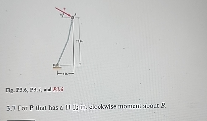 Solved Fig. P3.6, ﻿P3.7, ﻿and P3.83.7 ﻿For P ﻿that has a | Chegg.com