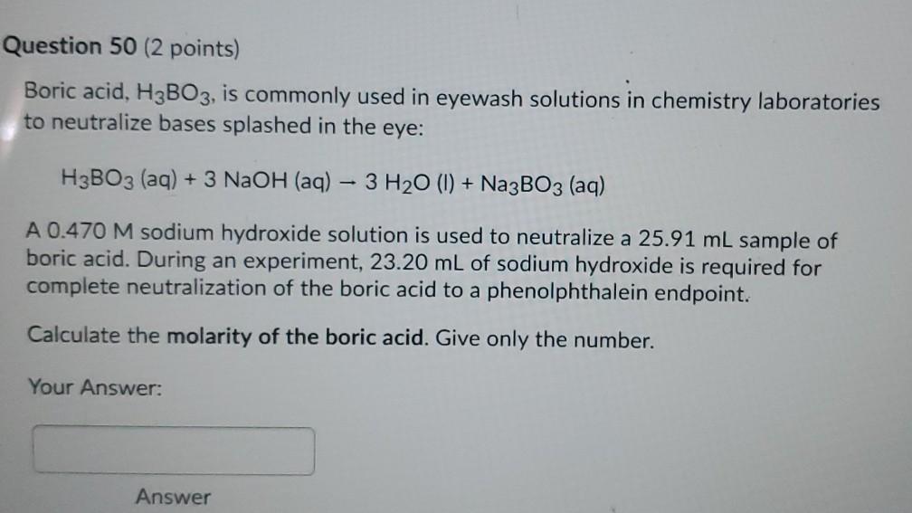 Boric acid, H3BO3