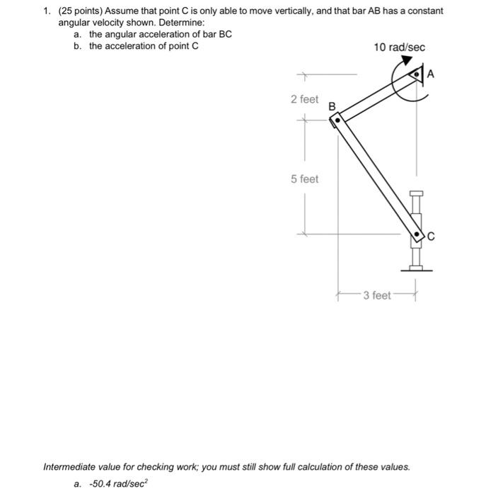 Solved 1. (25 points) Assume that point C is only able to | Chegg.com