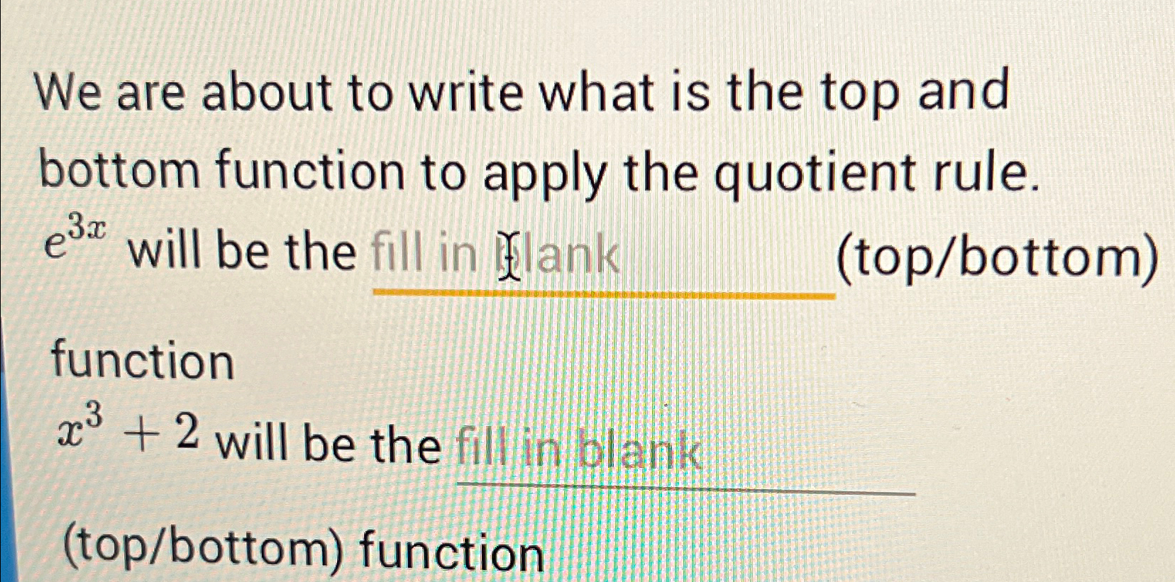 Solved We are about to write what is the top and bottom | Chegg.com
