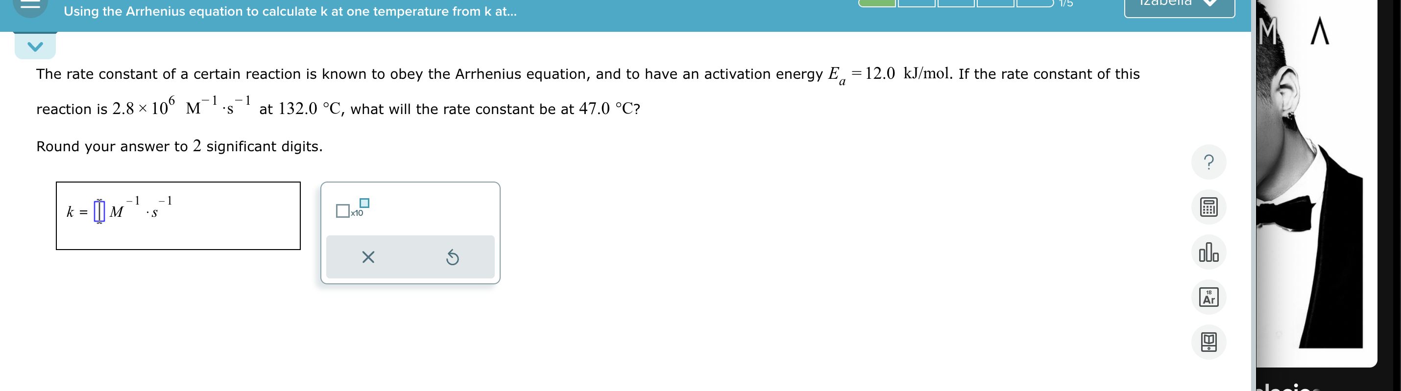 Solved The rate constant of a certain reaction is known to | Chegg.com