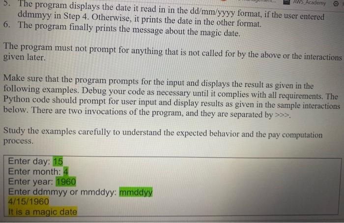Solved Goal: To learn to write Python code using selection | Chegg.com