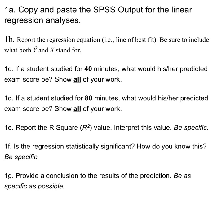 Solved 1. A Psychology Instructor Is Interested If Amount Of | Chegg.com