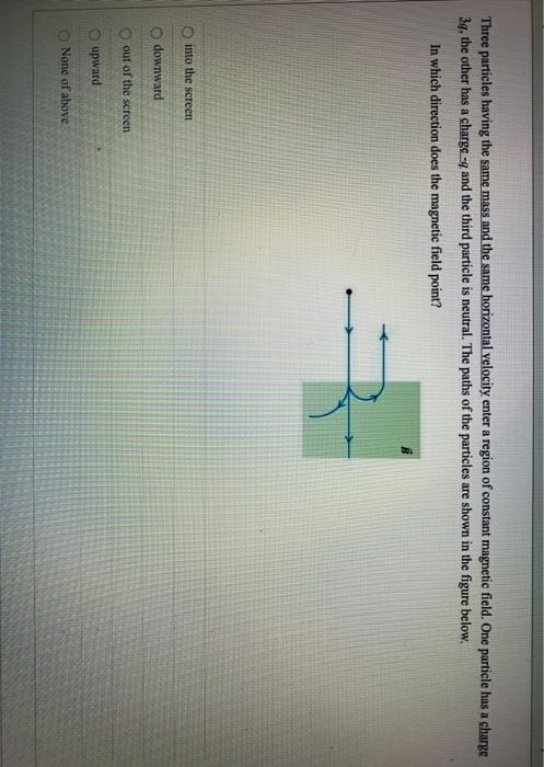 Solved Three particles having the same mass and the same | Chegg.com