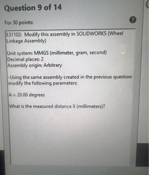 Solved E31101 Build this assembly in SOLIDWORKS (Wheel