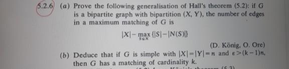 5.2.6 (a) Prove the following generalisation of | Chegg.com