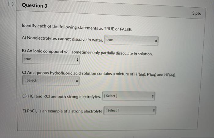 Solved Question 3 3 pts Identify each of the following | Chegg.com