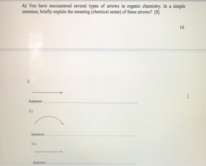 Solved A) You have encountered several types of arrows in