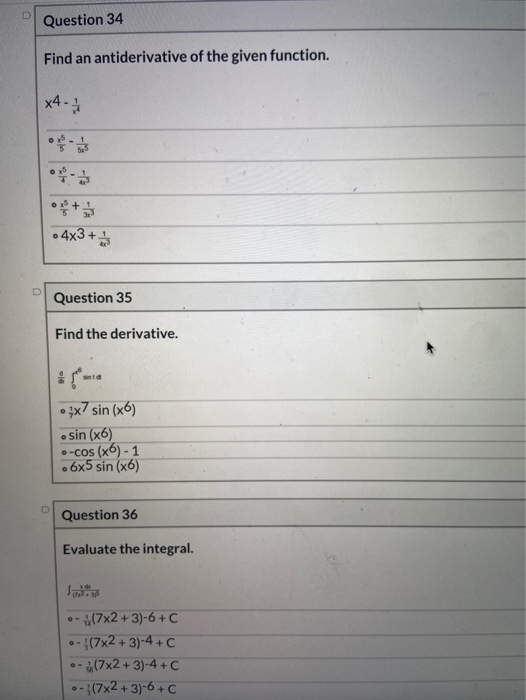 Solved Dont answer if you wont answer ALL questions 34,35,36 | Chegg.com