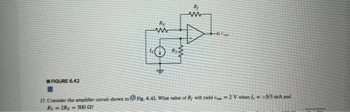 Solved 17. Consider the amplifier circuit shown in | Chegg.com