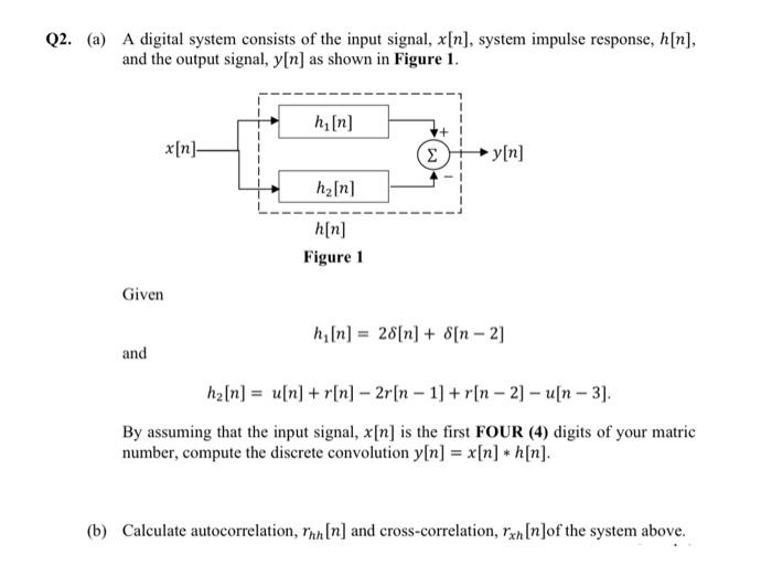 Solved (a) A digital system consists of the input signal, | Chegg.com