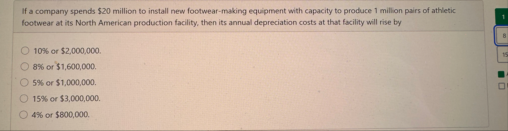 Solved If a company spends $20 ﻿million to install new | Chegg.com