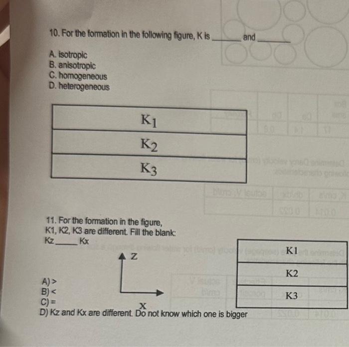 Solved 10. For the formation in the following figure, K is | Chegg.com
