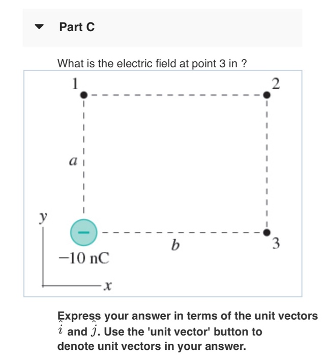 Solved Part A What is the electric field at point 1 in ? | Chegg.com