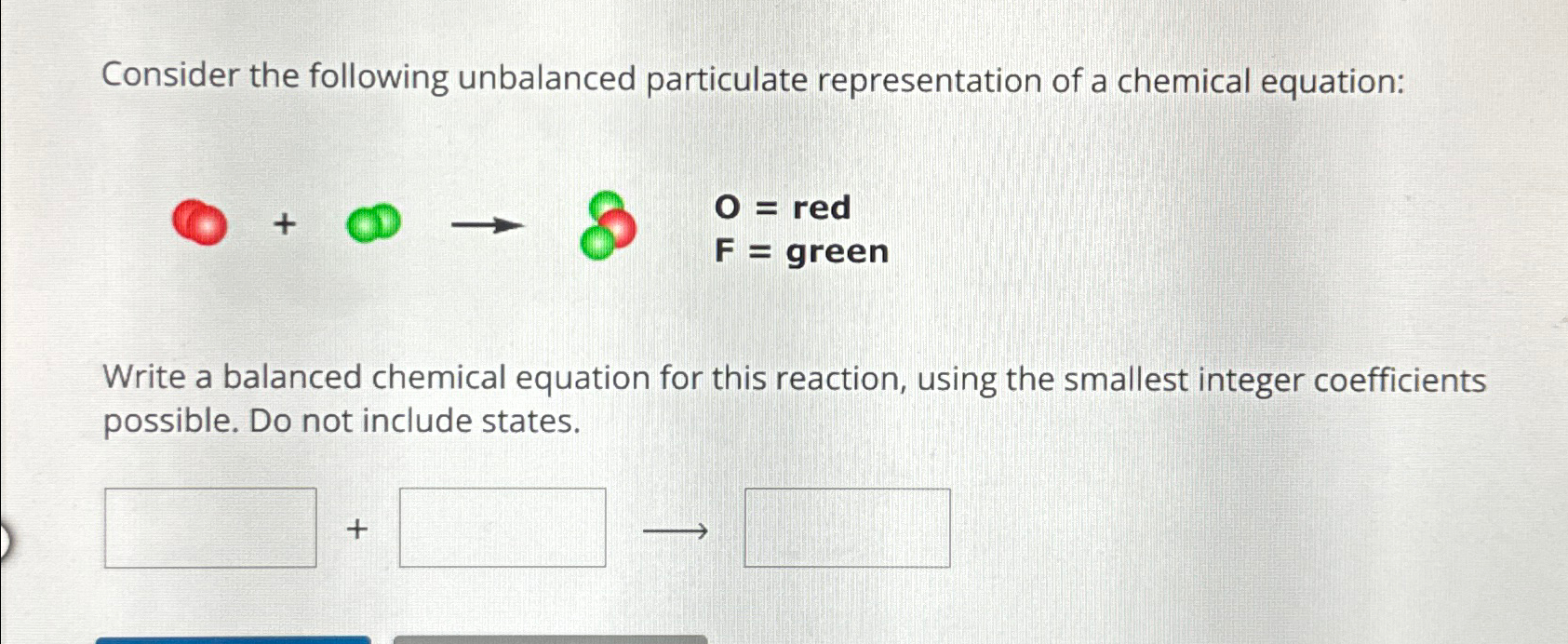 Solved Consider The Following Unbalanced Particulate Chegg Com