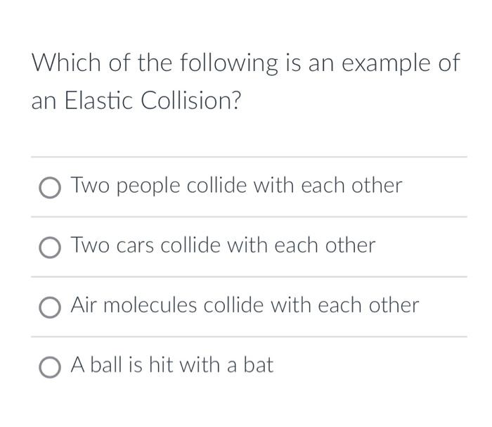 Solved Which of the following is an example of an Elastic | Chegg.com