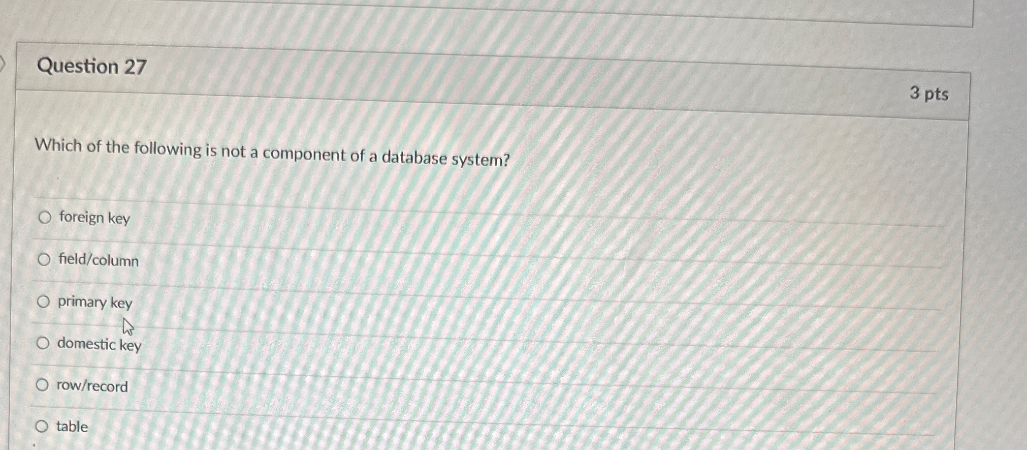 Solved Question Ptswhich Of The Following Is Not A Chegg Com