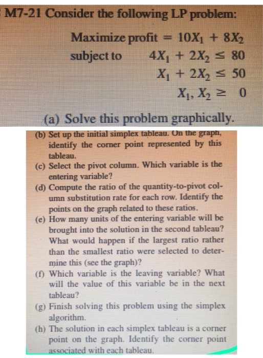 Solved M7-21 Consider the following LP problem: Maximize | Chegg.com