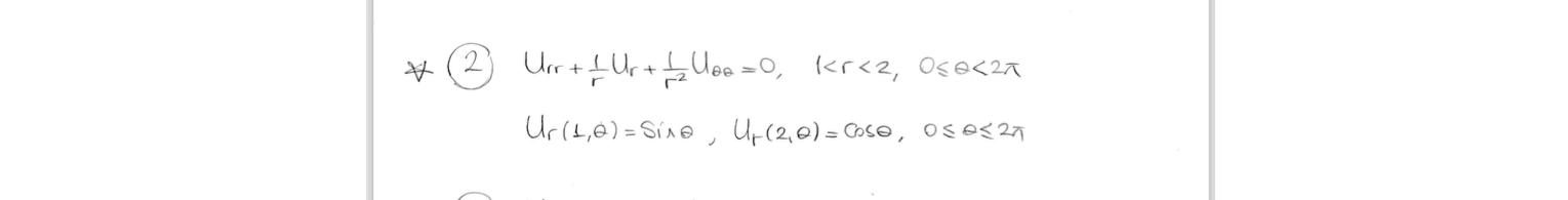 Solved **2Ur++1rUr+1r2Uθθ=0,1 | Chegg.com