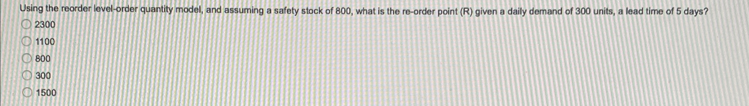 Solved Using the reorder level-order quantity model, and | Chegg.com