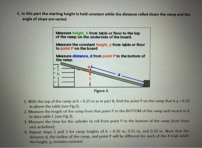 Motion on an Inclined Plane 1. EQUIPMENT Ramp, meter | Chegg.com