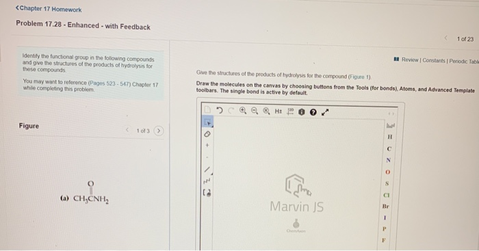Solved (a) CHCNH, Marvin JS | Chegg.com