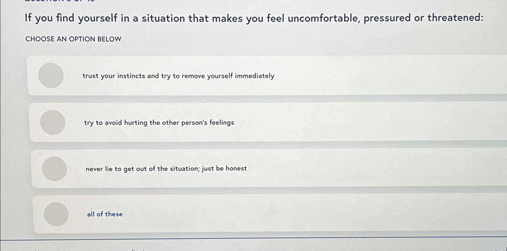 Solved If you find yourself in a situation that makes you | Chegg.com