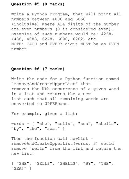 Question 1 3 Marks Create A Python Dictionary That Chegg Com