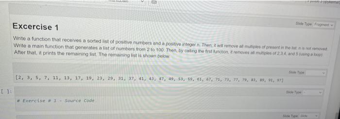 Solved Write a function that receives a sorted list of | Chegg.com