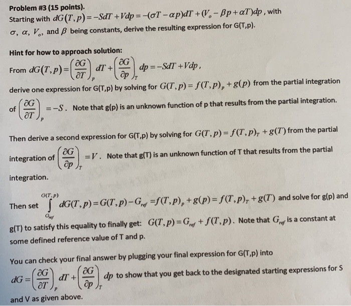 Problem 3 15 Points Starting With Dg T P Sat Chegg Com