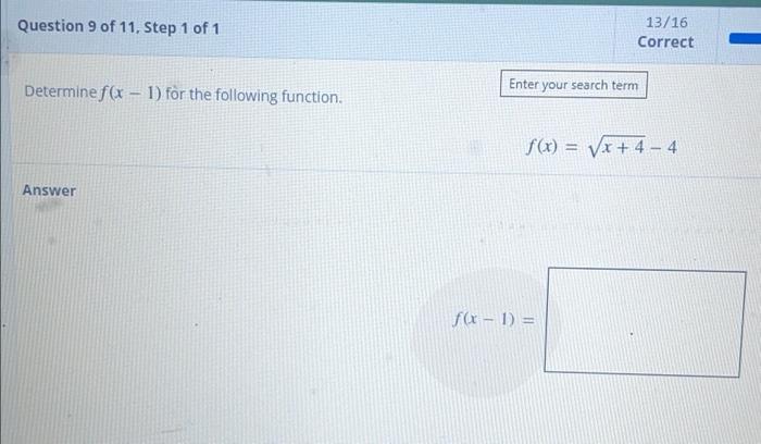 Solved Question 9 Of 11, Step 1 Of 1 13/16 Correct Determine | Chegg.com