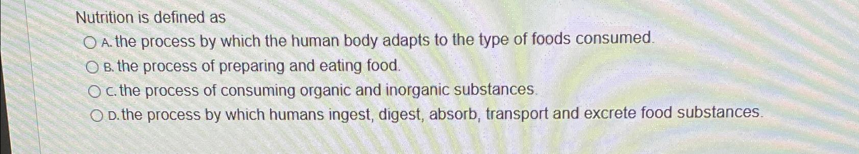 Body Adapts to Food Availability