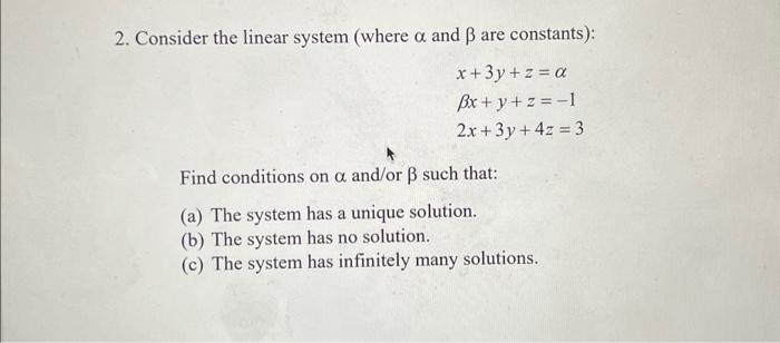 Solved please solve this linear algebra question and include | Chegg.com