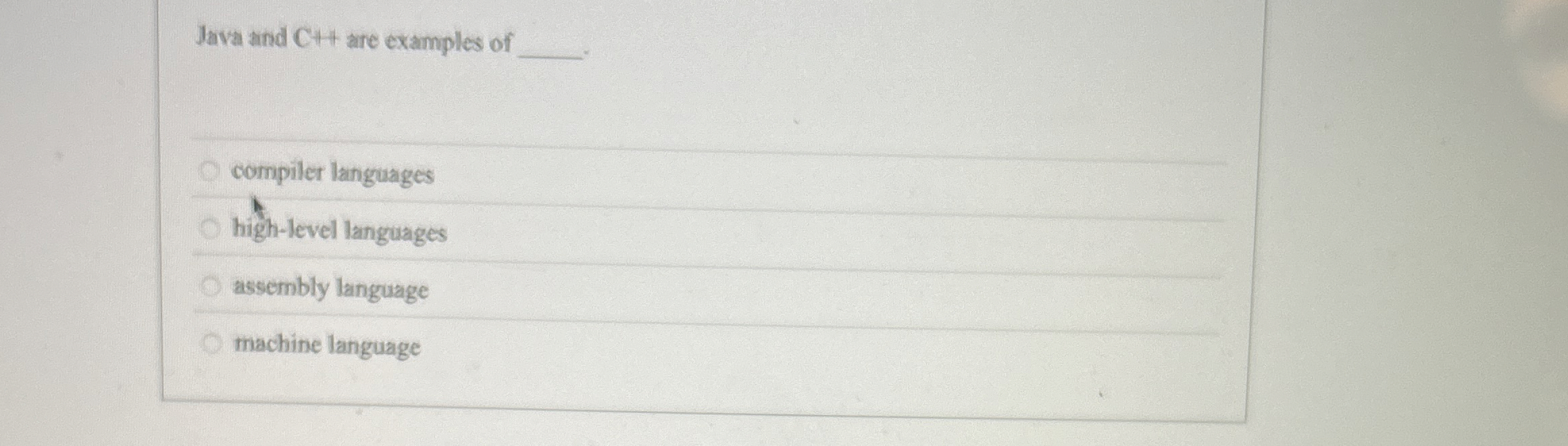 Solved Java aind CH+ ﻿are examples