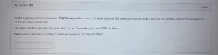 Solved Question 42 2 pts At the beginning of the current | Chegg.com