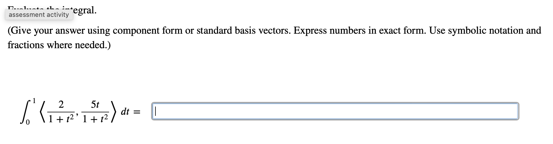 Solved (Give your answer using component form or standard | Chegg.com