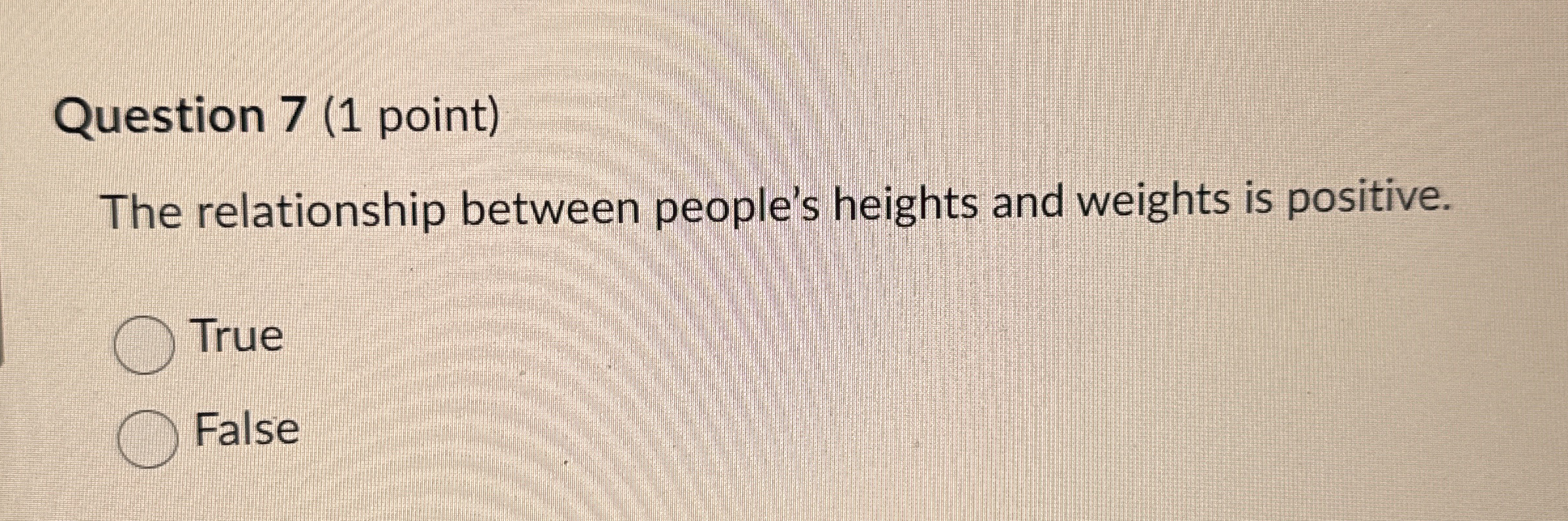 Solved Question 7 (1 ﻿point)The relationship between | Chegg.com