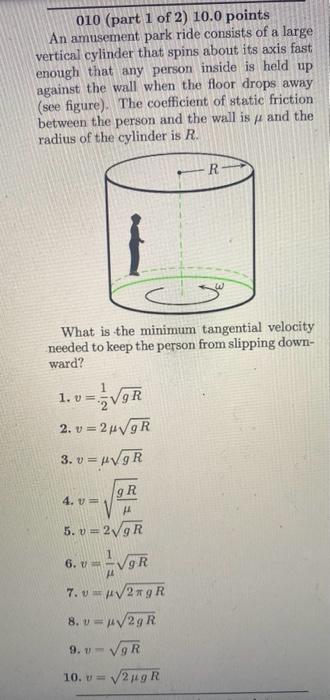 Solved 00910.0 points The tub within a washer goes into its | Chegg.com