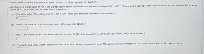 Solved You may need to une the appropriate appendix table or | Chegg.com