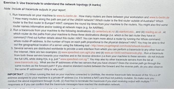 Exercise 2: Use ping to test host reachability (2 | Chegg.com
