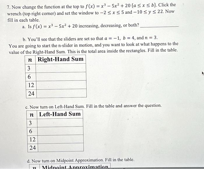 7. Now change the function at the top to | Chegg.com