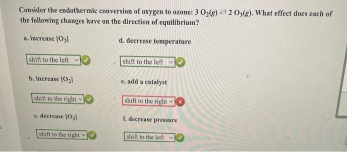 Solved Consider the endothermic conversion of oxygen to | Chegg.com