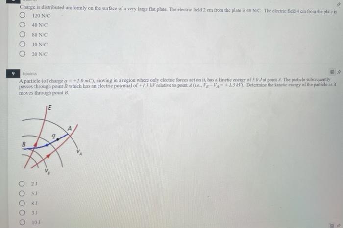 Solved 12 7 points The figure shows the electric field | Chegg.com