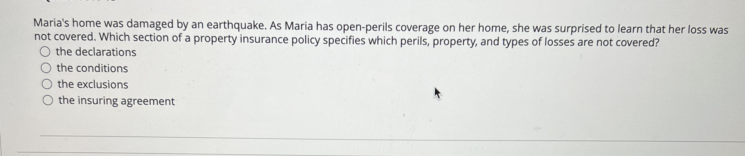 Solved Maria's home was damaged by an earthquake. As Maria