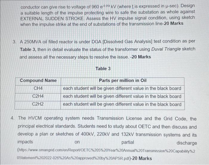OVERVIEW OF THE TASKS Oman Electricity Transmission