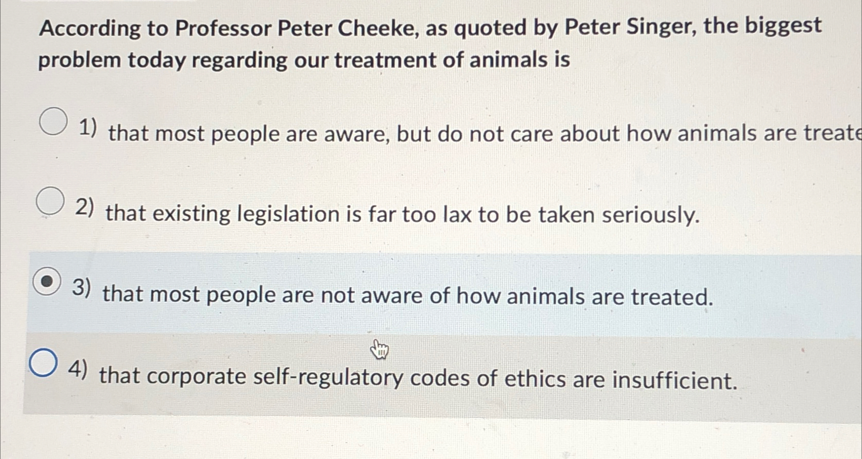 According to Professor Peter Cheeke, as quoted by | Chegg.com