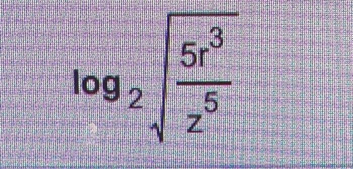 Solved log 2 3 5r 5 Z | Chegg.com
