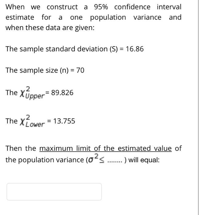Solved (Questions 1-5). Construct a 95% confidence interval | Chegg.com